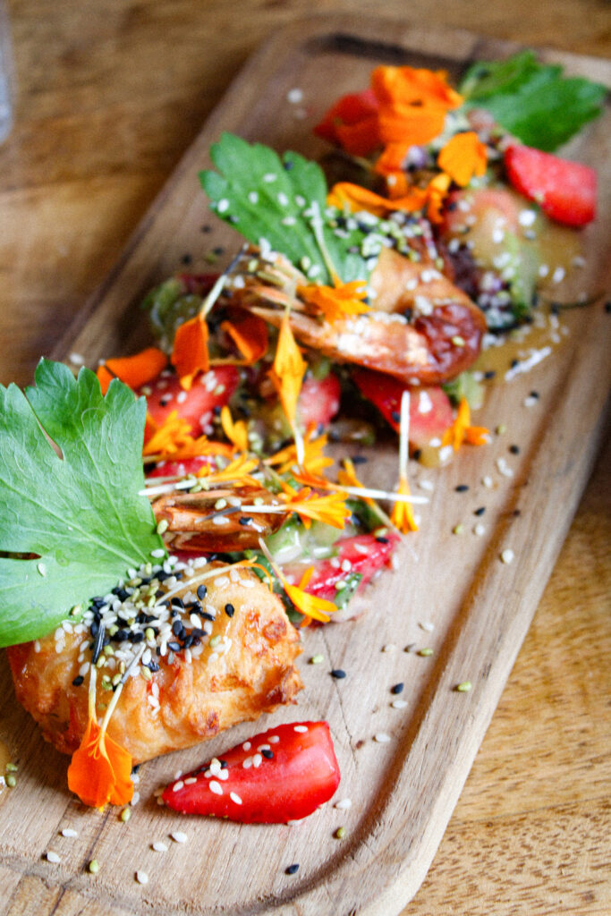 Gambas croustillantes sauce tériyaki