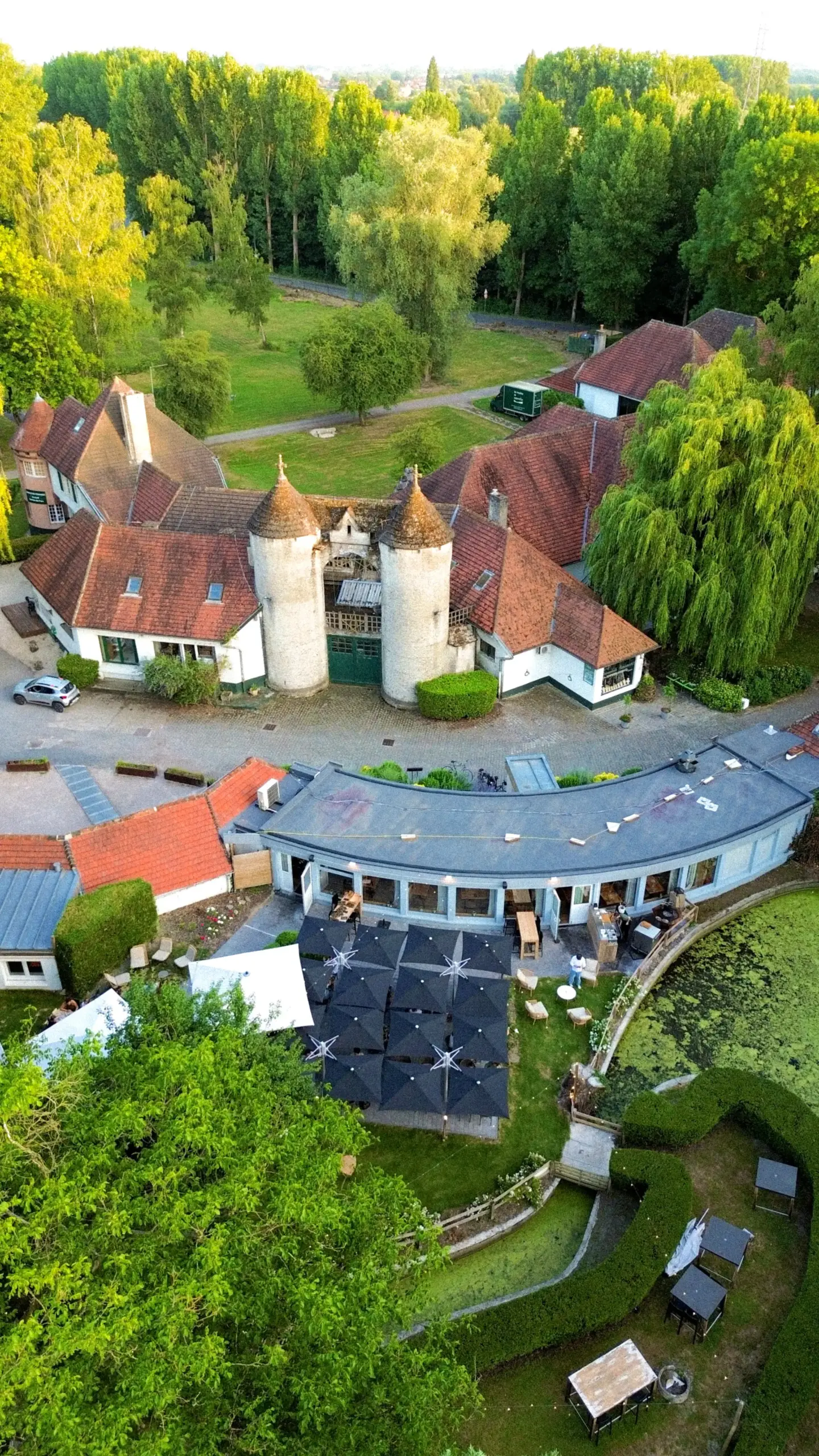 Vue du ciel de La Cabane du Septentrion